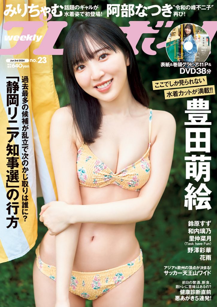 「週刊プレイボーイ23号」表紙を飾る豊田萌絵
